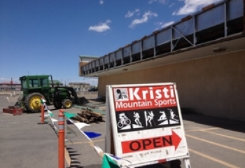 Kristi Mountain Sports (July 2012) Mother Nature got upset and tore the front of our building off...